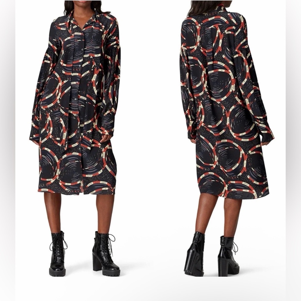 Rokh 100% Silk Dress multicolor Printed Size X-Small new